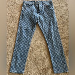PACSUN Checkered Jeans
